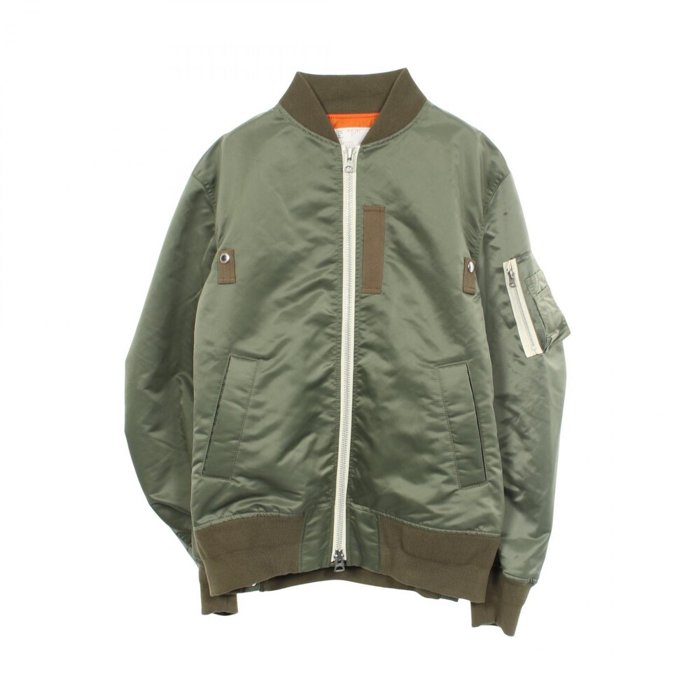 Sacai Military Jacket Zippy Nylon Khaki #338816S51B